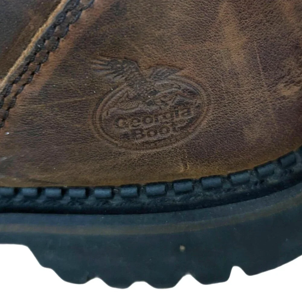 Georgia Boot Co. Men's 8 in. 100G Insulated Safety Toe Leather Boot - Size 10 D